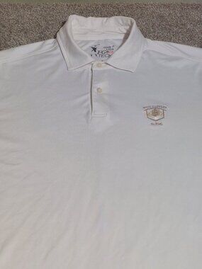 FG Tech golf polo Made in USA Rich Harvest Farms embroidered Size M